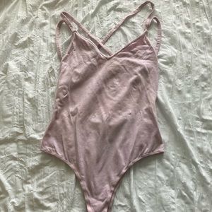 Pink Strapy Bodysuit